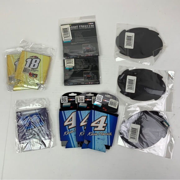Other Nascar Lot Of 11 Koozies Emblems Kyle Busch Kevin